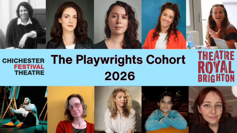 The Playwrights Cohort 2006 - headshots of the cohort plus logos of the partners
